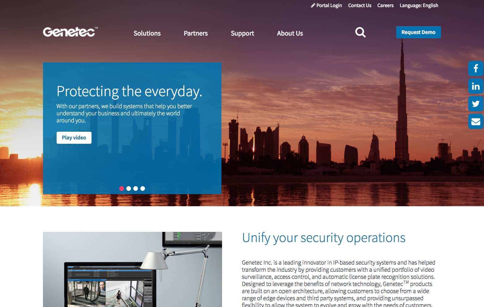 Genetec Home Page